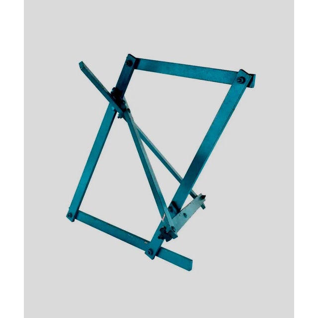 Larry Mohr, American (1921 - 2013) Painted Metal Sculpture Abstract Construction Hand signed, dated and titled (signature...