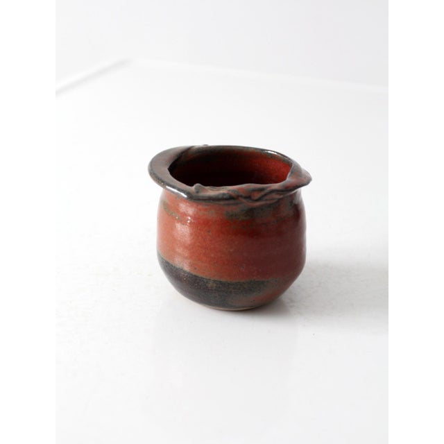 Ceramic Vintage Handmade Studio Pottery Vessel For Sale - Image 7 of 15