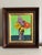 Original impressionist floral still life oil painting on panel by artist Alexandra Brown. Painting is in wood frame and is...