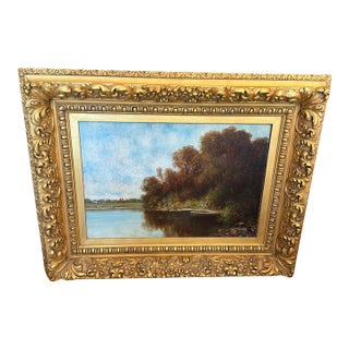 Late 19th Century Wesley Webber Original Oil Painting For Sale