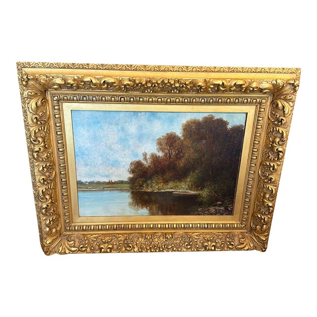 Late 19th Century Wesley Webber Original Oil Painting For Sale