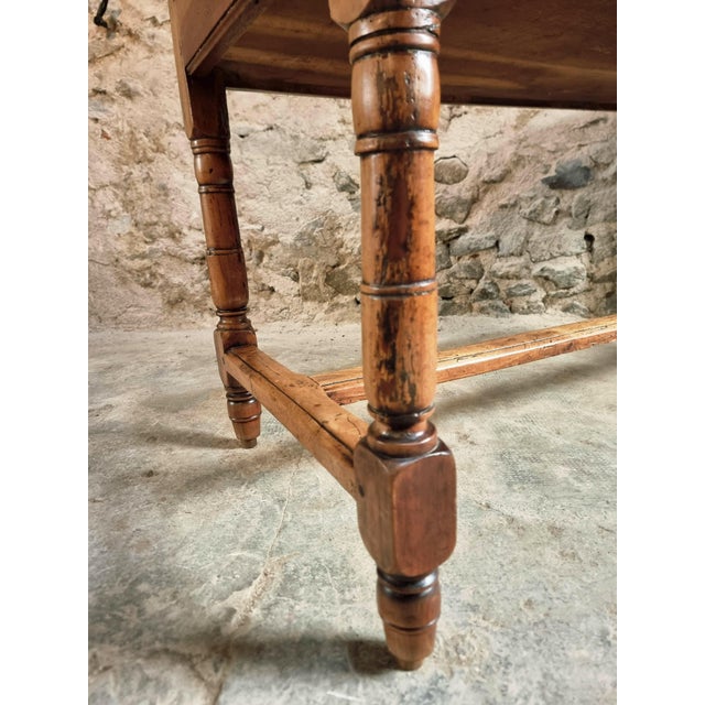 Antique Louis Philippe Dining Table with Walnut Top, 1800s For Sale - Image 13 of 18