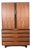 Mid 20th Century John Kapel Tall Dresser / Wardrobe in Walnut For Sale