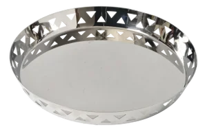 Large Triangle Pattern Stainless Steel Tray by King-Kong for Alessi