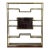 1990s Golden Brass & Makassar Bookcase with Showcase, 1990s For Sale - Image 5 of 10