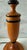 Mid 20th Century Turned Wood Table Lamp With Black Banding Detail For Sale - Image 5 of 9