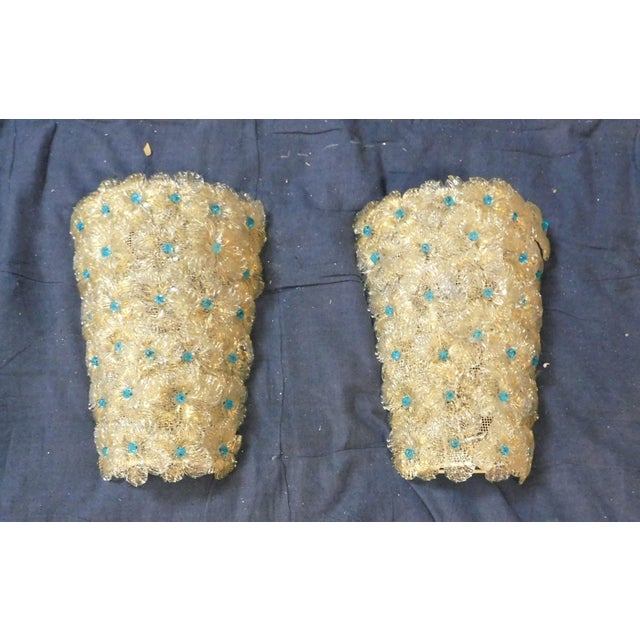 1960s Millefiori Sconces by Barovier E Toso, a Pair For Sale - Image 6 of 6