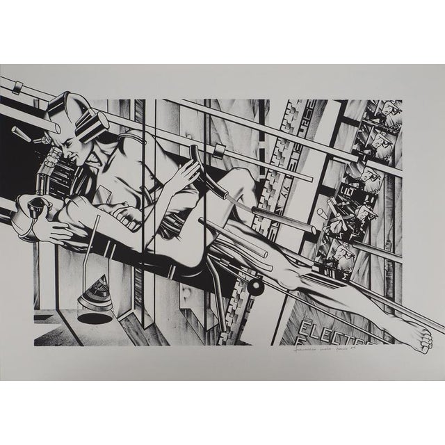 Francisco Melo, Les amants du futurs, Lithograph For Sale - Image 8 of 8