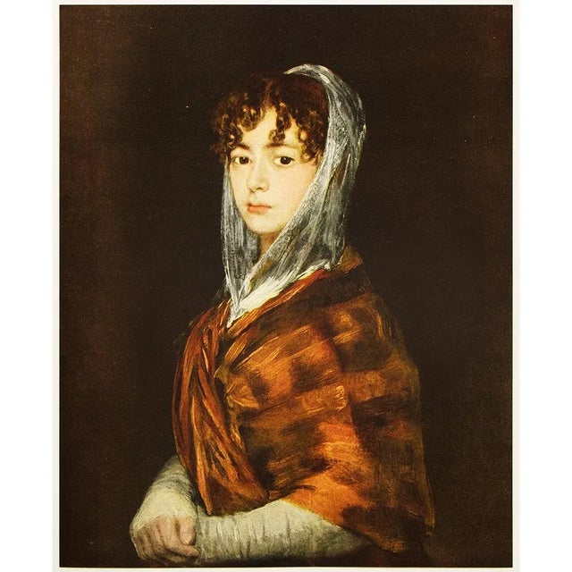 Terra Cotta 1954 After Goya "Senora Sabasa Garcia", Vintage First Edition Photogravure For Sale - Image 8 of 8