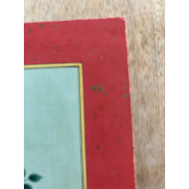 Vintage Indian Mughal Art Flower Painting For Sale In Denver - Image 6 of 12