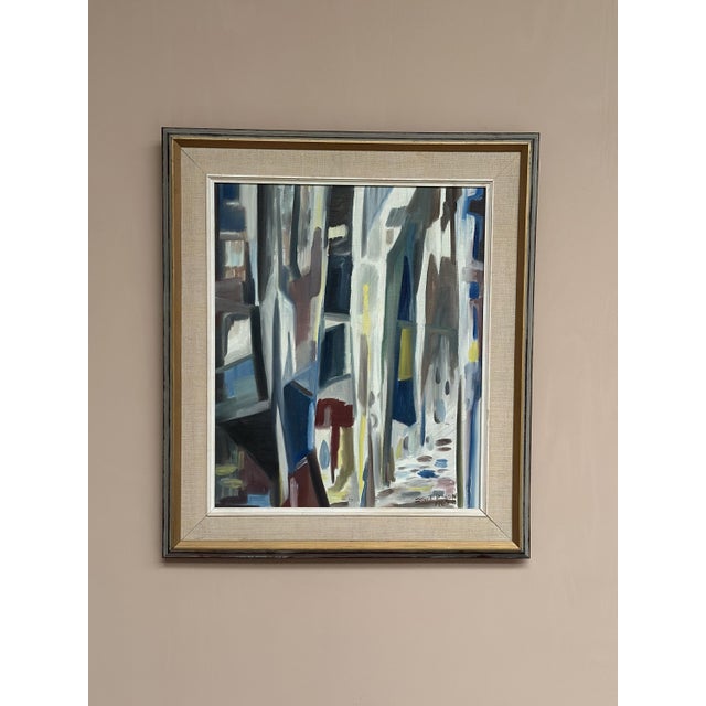 Kurt Persson, Abstract Alley, 1960s, Oil Painting on Canvas, Framed For Sale - Image 5 of 18