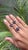 Blue Floral Blue Sapphire and Diamond Ring in 18k Gold Size 7 For Sale - Image 8 of 16