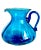 Mid-Century Blue Blenko Glass Pitcher Style Vase For Sale
