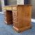 Heywood-Wakefield Vintage Heywood Wakefield Chippendale Maple Double Pedestal Writing Desk For Sale - Image 4 of 11