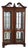 Henkel Harris Beveled Glass #2348 Mahogany Curio Cabinet For Sale