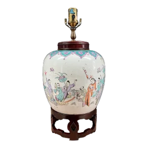 Vintage Chapman Chinese Porcelain Ginger Jar Lamp