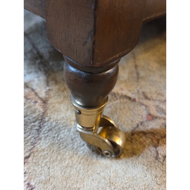 Vintage Three Tier Side Rolling Table For Sale - Image 11 of 12