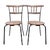 Set of Swedish Wooden Garden Chairs For Sale