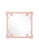 Contemporary Fleur Home Carnival St. Roch Square Mirror in Salmon Berry, 30x30 For Sale - Image 3 of 3