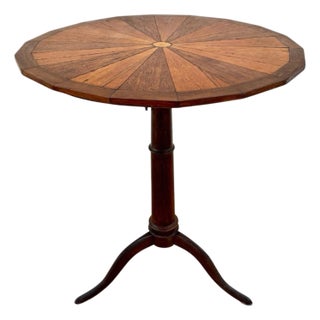 Spanish Marquetry Side Table, Mid-20th Century For Sale
