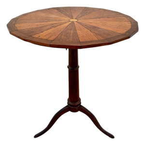 Spanish Marquetry Side Table, Mid-20th Century