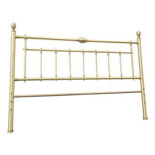 Vintage Gilt Brass Headboard, 1970s For Sale