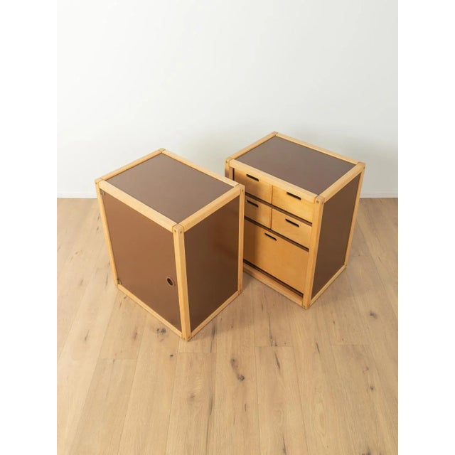 Two-part profile system by Flötotto from the 1970s. The system consists of a pedestal with five drawers and a pedestal...