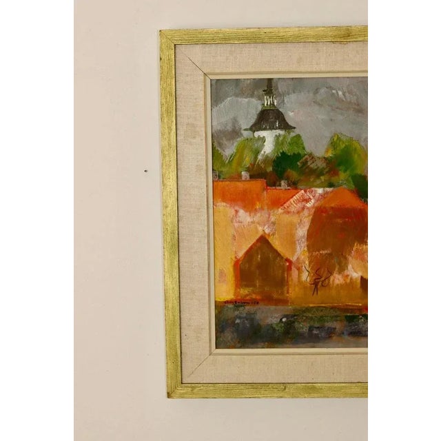 Marie Ekbom, Abstract Landscape, 1958, Oil, Framed For Sale - Image 9 of 11