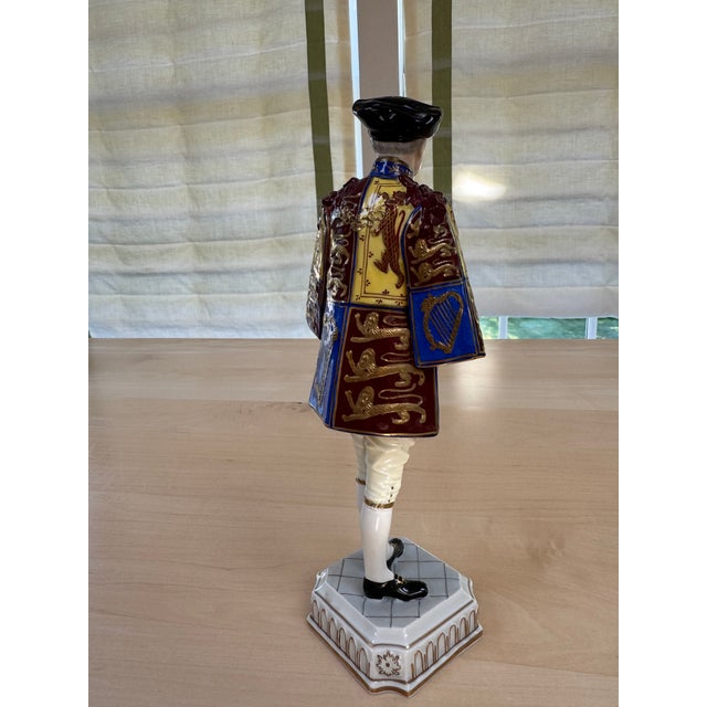 Dresden Porcelain 1910s Dresden Porcelain Ulster King of Arms Figurine For Sale - Image 4 of 5