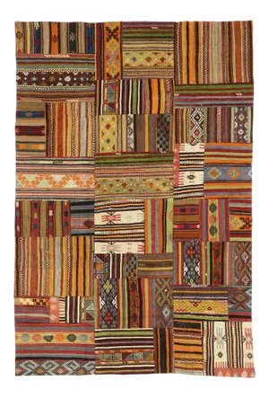 Vintage Turkish Kilim Rug - 06'07 X 09'09