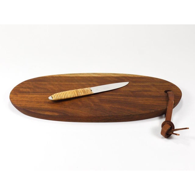 Vintage Cutting Board with Amboss Knife by Carl Auböck, 1950s, Set of 2 For Sale - Image 9 of 18