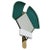 Postmodern Italian Green Bonnet Mirror by Elena Salmistraro For Sale - Image 3 of 10