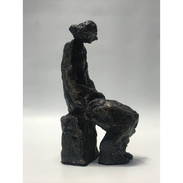Contemporary Solid Bronze Sculpture, very well executed, with a gorgeous natural patina. This is a 1 of 1 piece, of...