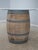 Age: Approx. 100 Years Old Details: Full Size Barrel Metal Banding Old Original Oak Wine Barrel Added Glass Top To Use As...