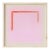 Minimalist Bright Pink & Orange Art Print, 'Magenta/Traffic Cone' by Emily Keating Snyder, 36 X 36 Print in Wood Frame For Sale