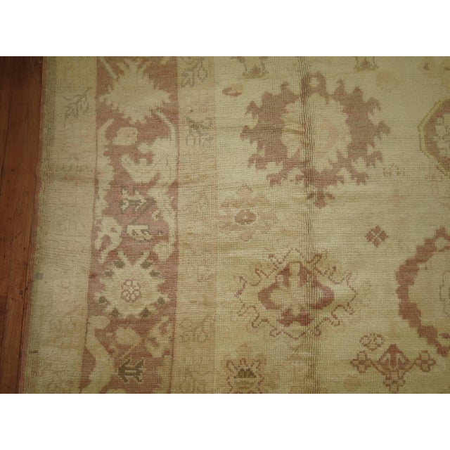Turkish Oushak Square Rug For Sale - Image 4 of 6