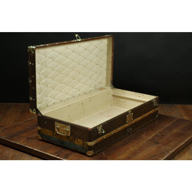 Louis Vuitton 1st Series Monogrammed Cabin Trunk from Louis Vuitton, 1904 For Sale - Image 4 of 11