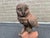 English Owl Garden Ornament in Aged Terracotta For Sale - Image 6 of 18