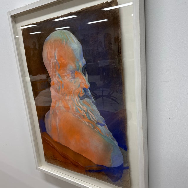 Early 20th Century Antique Neoclassical Painting, Framed For Sale - Image 4 of 4