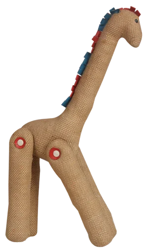 Jute and Leather Giraffe by Renate Müller for H. Josef Leven Kg, 1960s