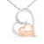 Imbued with grace and a soft radiance, this necklace celebrates the eternal bond of love with its heart-shaped pendant...