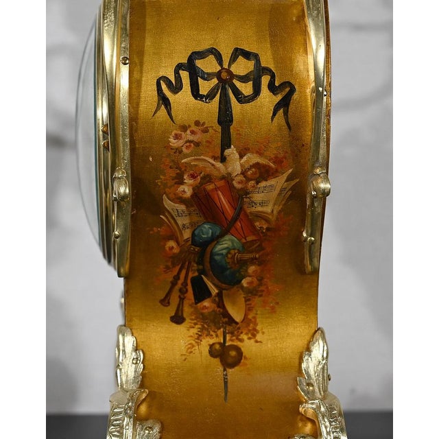 Gilt Bronze and Martin Varnish Fireplace Trim in Louis XV Style, Mid 19th Century, Set of 3 For Sale - Image 15 of 18