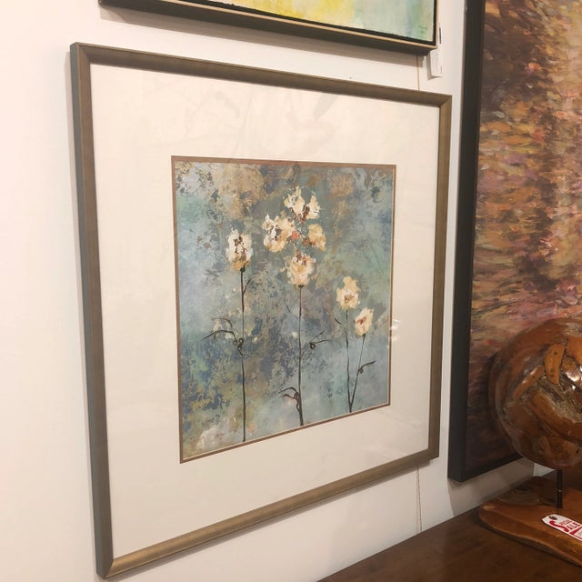 Art Deco "Textures IV" Framed and Matted Lithograph For Sale - Image 3 of 8