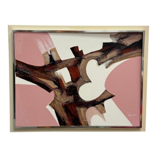 Mid-Century Modern Abstract O/C Oversized Painting on Canvas by Frank Walcutt. For Sale