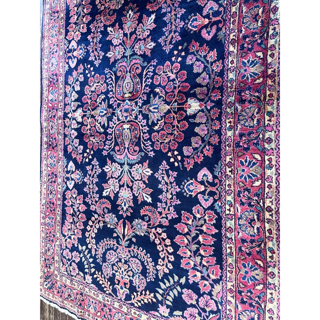 Antique Persian Mohajeran Sarouk Rug For Sale - Image 9 of 9