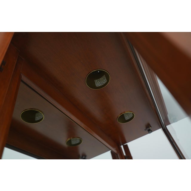 Ethan Allen Medallion Collection Cherry Curio Cabinet For Sale In Philadelphia - Image 6 of 18