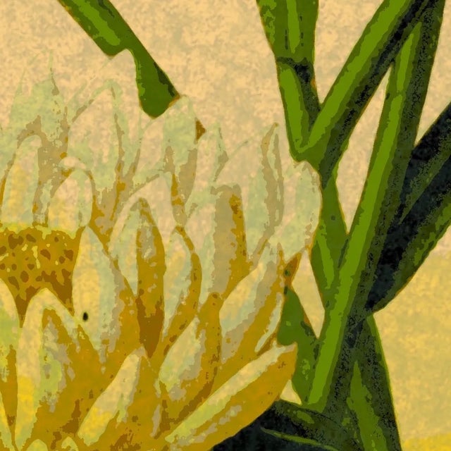 Antique "Yellow Floral" Archival Print For Sale - Image 4 of 4