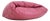 Vintage Croissant Sofa in Pink Leather by Raphael Raffel, 1970 For Sale