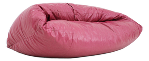 Vintage Croissant Sofa in Pink Leather by Raphael Raffel, 1970