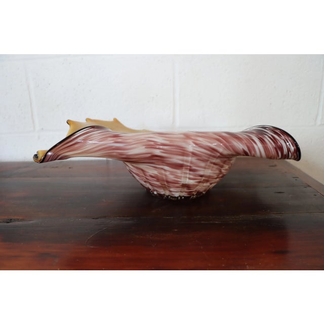 Art Glass Bowl For Sale - Image 9 of 9
